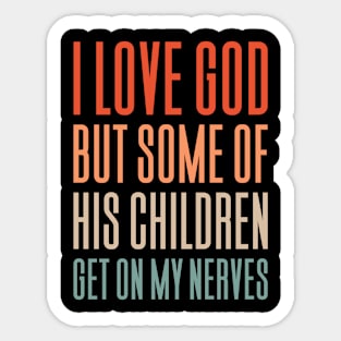 Funny Christian Gift Jesus God Sticker